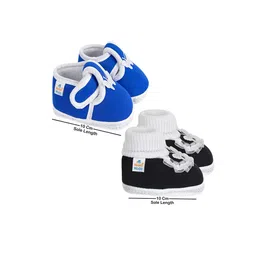 NESKA MODA Unisex Kids Cotton Booties image 3