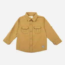 Bodycare Kids Brown Printed Full Sleeves Shirt-picture-15