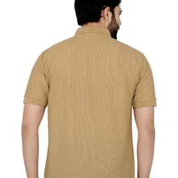 LA MILANO Men Solid Polo Collar T-shirt image 4