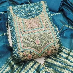 Peachmode Printed Unstitched Dress Material-picture-12