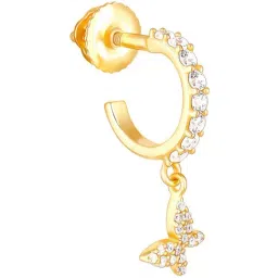 GIVA 92.5 Sterling Silver Golden Cute Butterfly Drop Earrings for Women image 4