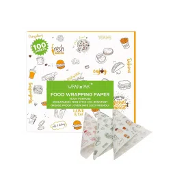 WRAP n PAK Wrapping Paper 100 Sheets Twin Tone 11x12 Inch (27.94x30.48 cm) Reheatable-picture-40
