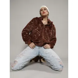 Campus Sutra Brown Regular Fit Jacket image 4