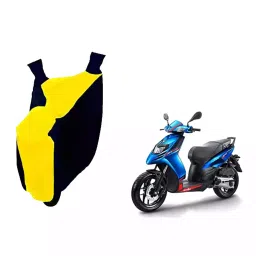 Auto Pearl Waterproof Two Wheeler Cover For Aprilia SR 125 (Yellow & Blue)-picture-34