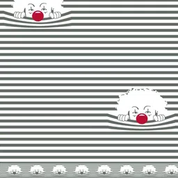 JAIPUR FABRIC Gray & White Striped Cotton 254 TC King Bedsheet Set 2.74m x 2.28m image 2