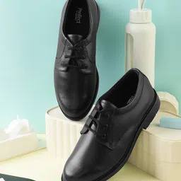 LIBERTY Laced Up School Shoes - Black-image-2
