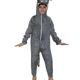 Kaku Fancy Dresses Hippo Animal Theme Costume Set - Grey-picture-25
