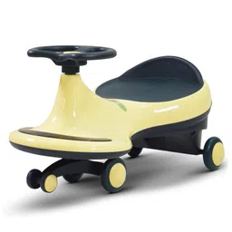 Baybee Trix Go Kids Ride on Magic Swing Cars for Kids Baby car with Flashing LED Lights Music & PP Wheels - Yellow-picture-39