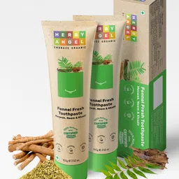 Herby Angel Baby Toothpaste - Fennel Fresh 100g (Pack of 2)-picture-21