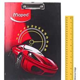 Maped Exam Clipboard Car Print - Black Red image 3
