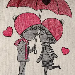 FABINALIV 100% Cotton Embroidered Square Shape Cushion Covers Pack of 5 - Off White image 3