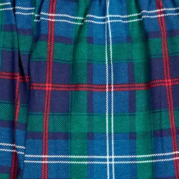 Earth Conscious 100% Cotton Knit Plaid Checked Lounge Pants - Green image 4