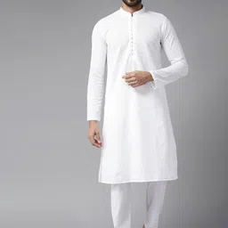Dizora Men Flared Sleeves Mandarin Collar Thread Work Kurta-picture-34