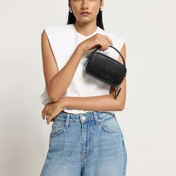 MIRAGGIO Mabel Black Crossbody Bag With Detachable Strap-picture-33