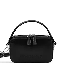 MIRAGGIO Mabel Black Crossbody Bag With Detachable Strap image 5