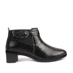 Fausto Women's Black Chelsea Boots image 2