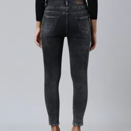 showoffff SHOWOFF Grey Denim Skinny Fit Mid Rise Jeans image 2