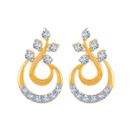 P.C. Chandra Jewellers 18 kt Gold & Diamond Earrings-picture-45