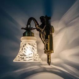Fos Lighting Gold Mermaid Single Embossed Bell Wall Light (Bulb not included) - Set of 1-picture-21