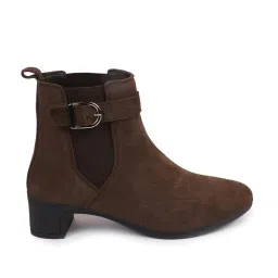 Fausto Women's Brown Chelsea Boots image 2