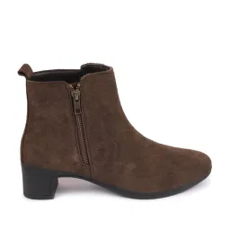 Fausto Women's Brown Casual Booties image 2