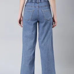 showoffff SHOWOFF Blue Denim Relaxed Fit Mid Rise Jeans image 2