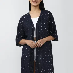 Forever 21 Navy Printed Shrug image 1