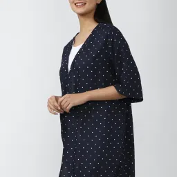 Forever 21 Navy Printed Shrug image 3