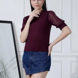 NEUDIS Wine Regular Fit Top image 1