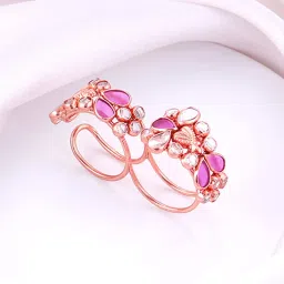 GIVA 92.5 Sterling Silver Aaj Sajeya sAdjustable Ring for Womens and Girls image 1