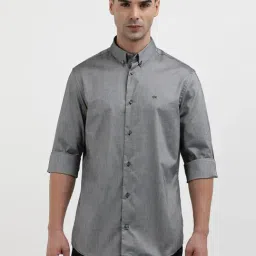 Calvin Klein Black Cotton Regular Fit Shirt-picture-20