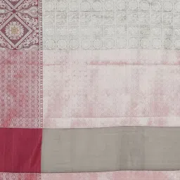 Banarasi Silk Works Silver Woven Saree With Unstitched Blouse image 4