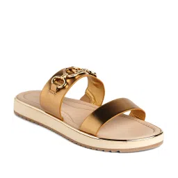 Aldo Women's Gold Casual Sandals image 2