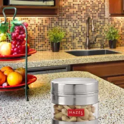 HAZEL Silver Stainless Steel Storage Containers (350 ml) - 350 ML-picture-27