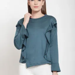 Belle Fille Green Full Sleeves Sweatshirt-picture-23