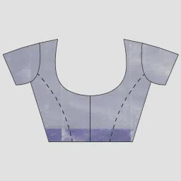 Banarasi Silk Works Grey Woven Saree With Unstitched Blouse image 3