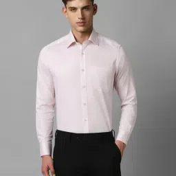 Louis Philippe Pink Cotton Regular Fit Shirt-image-42
