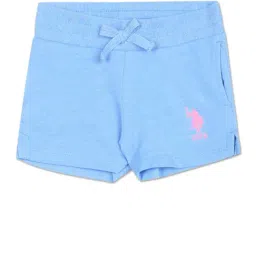 U.S. Polo Assn. Kids Blue Solid Shorts-picture-20