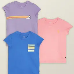 XY Life Kids Multicolor Cotton Printed T-Shirt (Pack of 3)-picture-22