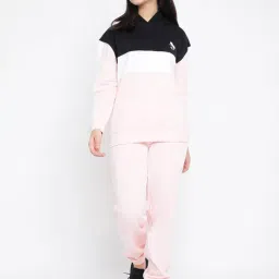 Lil Tomatoes Kids Pink Solid Full Sleeves Tracksuit-picture-14