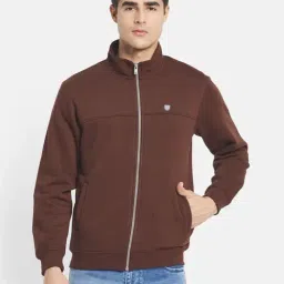 Octave Brown High Neck Regular Fit Sweatshirt-picture-21