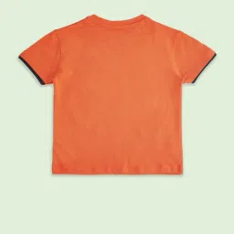 Pantaloons Baby Kids Orange Cotton Printed T-Shirt image 2