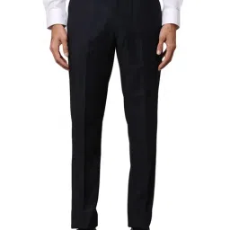 Park Avenue Blue Regular Fit Trousers-picture-31