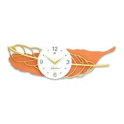 The Art House Orange & Gold Metal Clock image 2