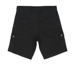 Peter England Kids Black Solid Shorts image 2