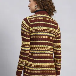 Monte Carlo Brown & Yellow Striped Sweaters image 2