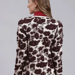 Monte Carlo Beige & Brown Printed Cardigan image 2