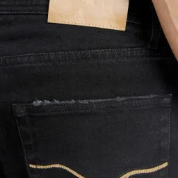 Andamen Denim Black Regular Fit Solid Jeans image 5