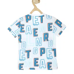 Peter England Kids White Printed  T-Shirt image 2