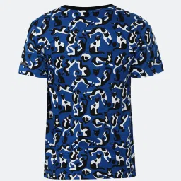 Peter England Kids Dark Blue Printed  T-Shirt image 2